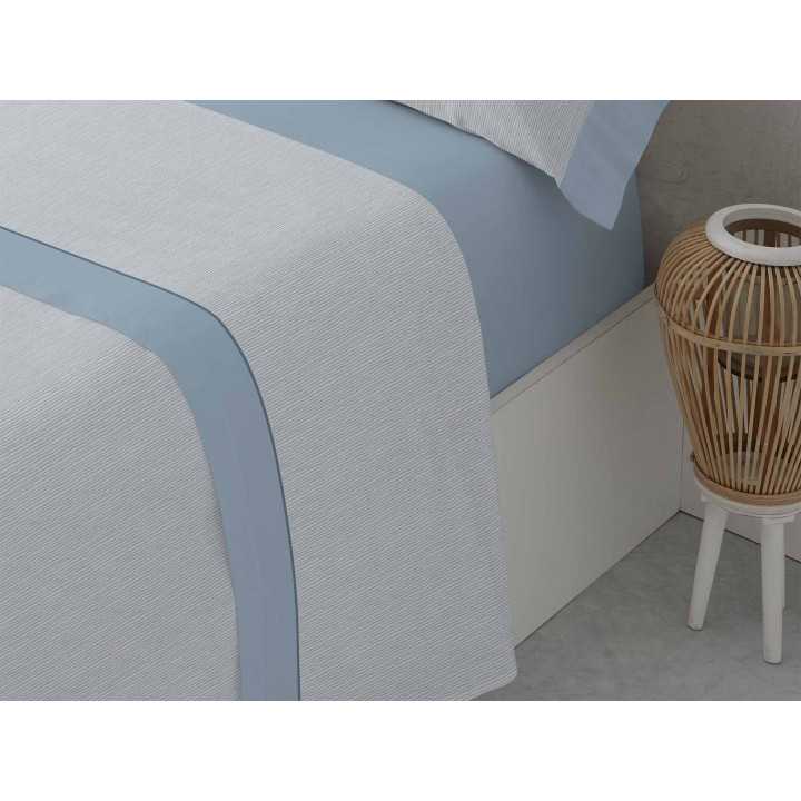 Juego Sábanas Lucrecia azul | Sábanas planchado fácil | Revitex