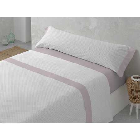 Juego Sábanas Renata rosa | Sábanas planchado fácil | Revitex