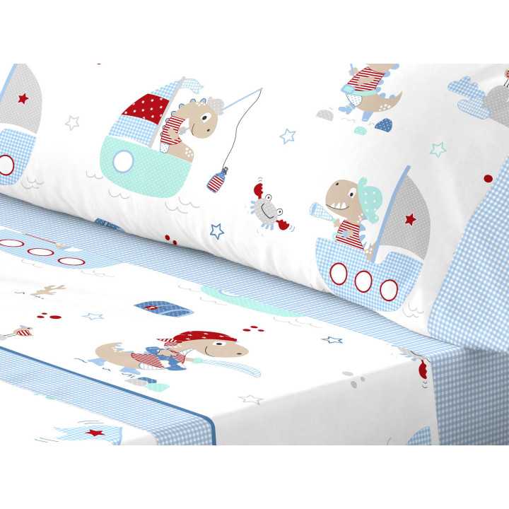 Juego sábanas infantil Rayco azul | Sábanas infantiles | Revitex