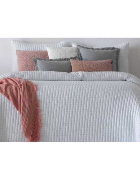 Colcha Azara branco bouti | Colcha simples de primavera e verão