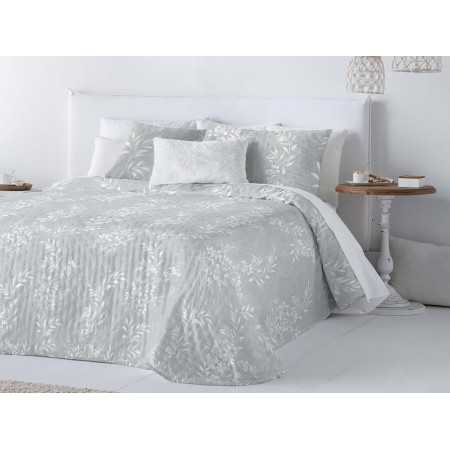 Colcha bouti reversible July gris | Colcha primavera y verano 2