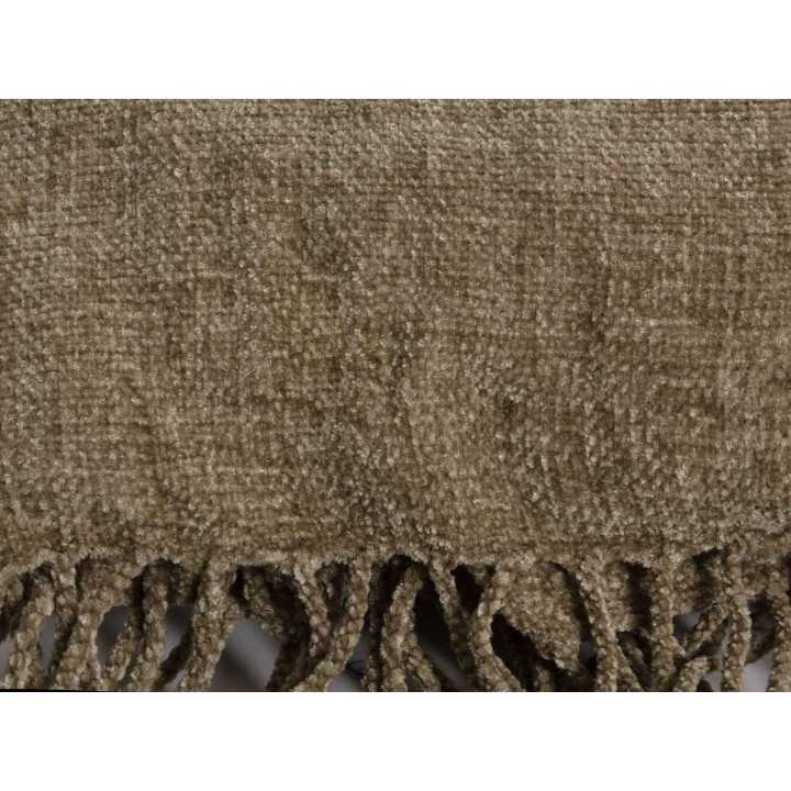 Plaid chenilla Luana Verde | mantas dormitorio salón