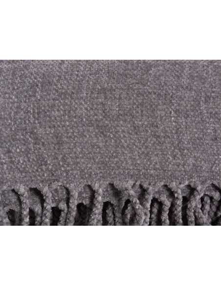 Plaid chenilla Luana Gris | mantas dormitorio salón