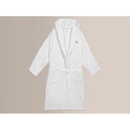 Roupão e chinelos brancos Don Algodón Arlet | Pacote de presente