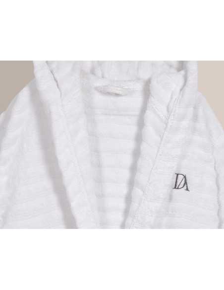 Albornoz y zapatillas Don Algodón Arlet blanco | Pack regalo