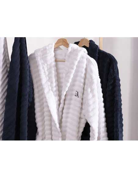 Roupão e chinelos azul Don Algodón Arlet | Pacote de presente