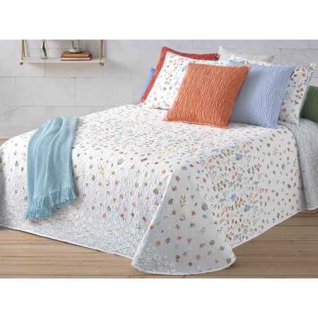 Colcha bouti reversible Groovy Manterol | Colcha floral entretiempo