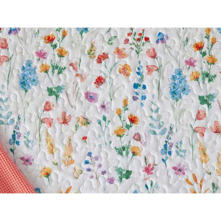 Colcha bouti reversible Groovy Manterol | Colcha floral entretiempo