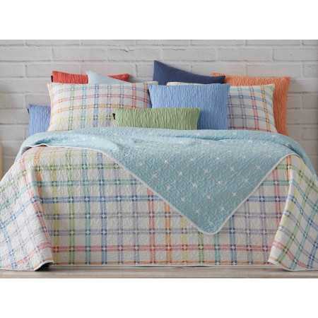 Colcha bouti reversible Colors Manterol | Colcha floral entretiempo