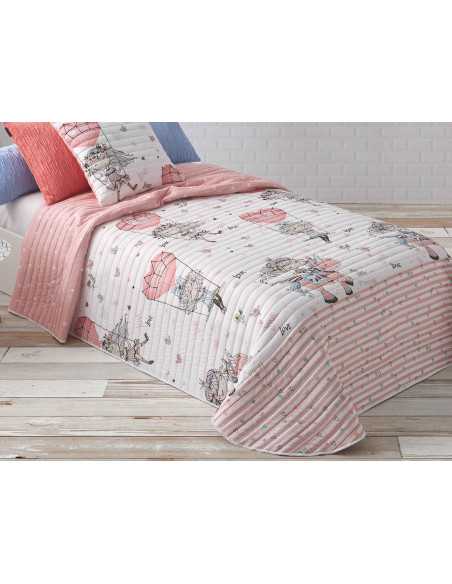 Colcha bouti reversible Unicornios Manterol | Colcha Infantil