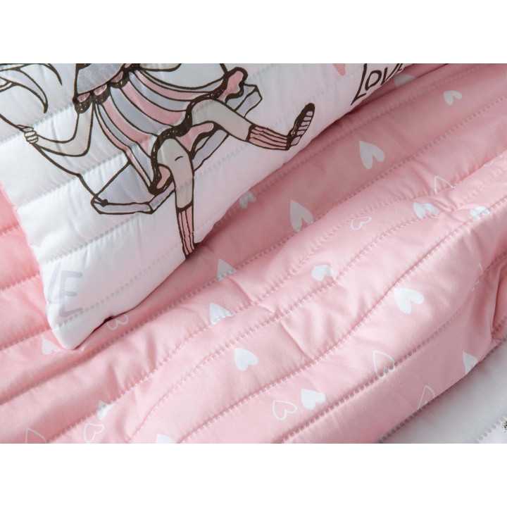 Colcha reversível Manterol Unicornios | Colcha infantil