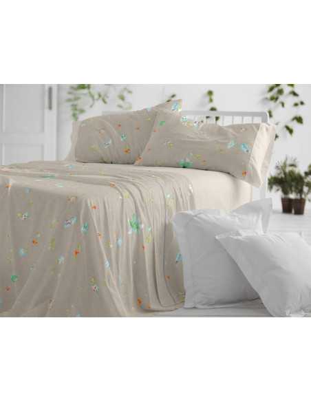 Sábanas Burrito Blanco 100% Algodón Yobana Lino | Diseño exclusivo