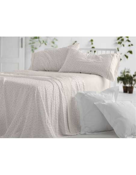 Juego sábanas Naima Beige | Sábanas de Burrito Blanco