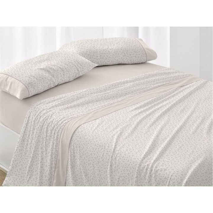 Juego sábanas Naima Beige | Sábanas de Burrito Blanco