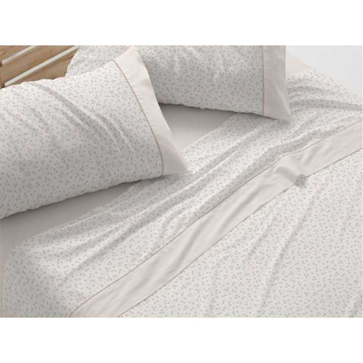 Juego sábanas Naima Beige | Sábanas de Burrito Blanco