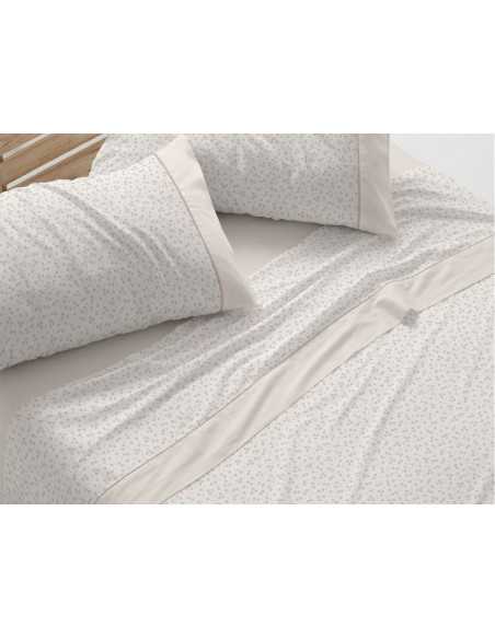 Juego sábanas Naima Beige | Sábanas de Burrito Blanco