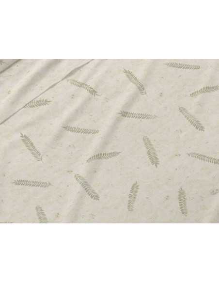 Conjunto de lençóis Espiga verde | Folhas de Burrito Branco