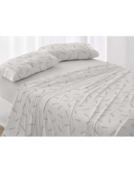 Juego sábanas Espiga piedra| Sábanas de Burrito Blanco