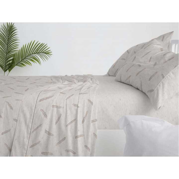 Conjunto de lençóis Espiga pedra | Folhas de Burrito Branco