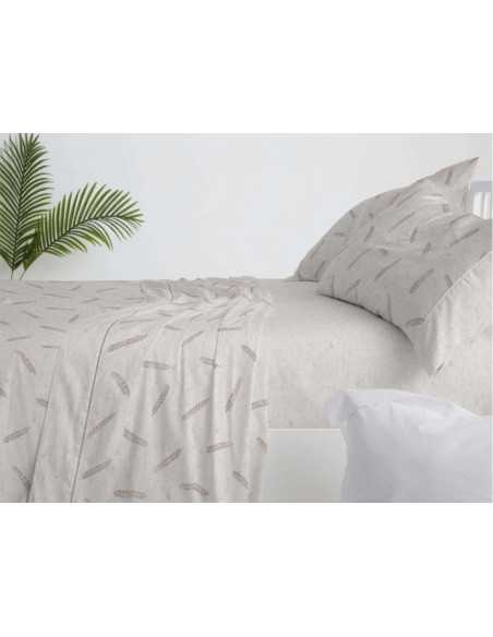 Conjunto de lençóis Espiga pedra | Folhas de Burrito Branco