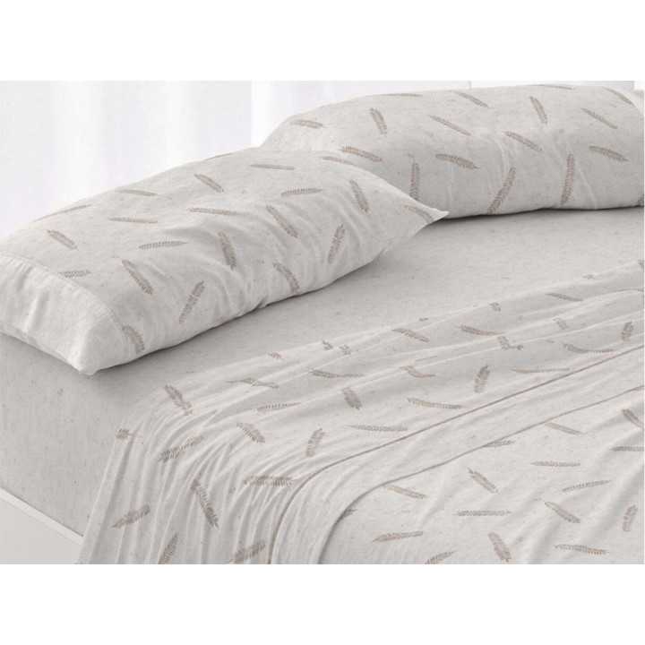 Conjunto de lençóis Espiga pedra | Folhas de Burrito Branco