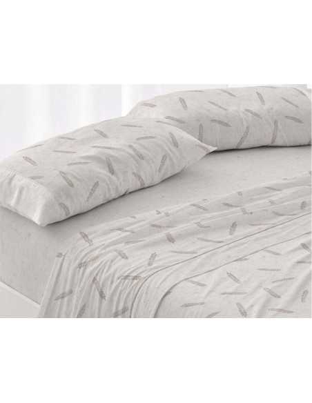 Conjunto de lençóis Espiga pedra | Folhas de Burrito Branco