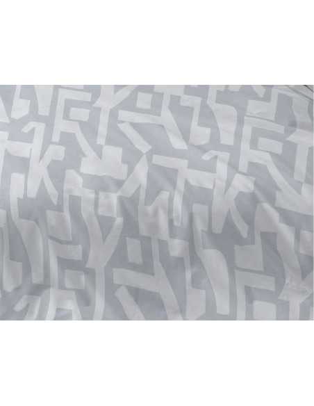 Capa de Edredão Burrito Branco Paint azul | Capa de 3 peças