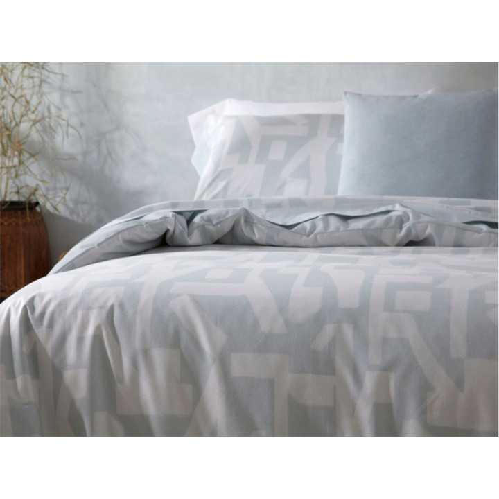 Funda nórdica Burrito Blanco Paint azul | Funda nórdica 3 piezas