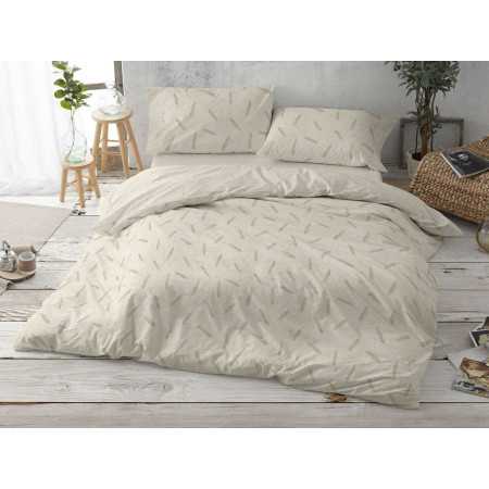 Funda nórdica Burrito Blanco Espiga verde | Funda nórdica 3 piezas