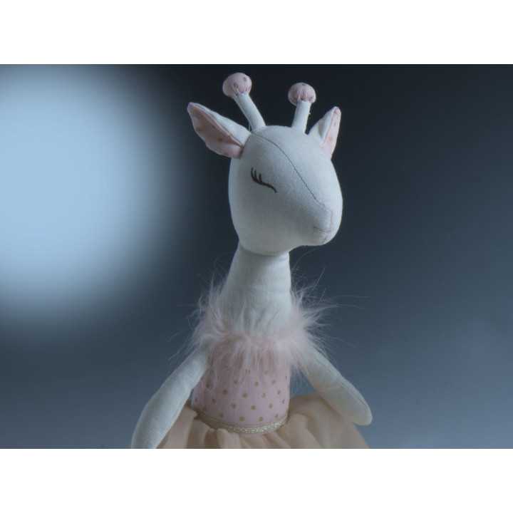 Boneca Girafa Rosa | Pelúcia macia | Revitex on-line