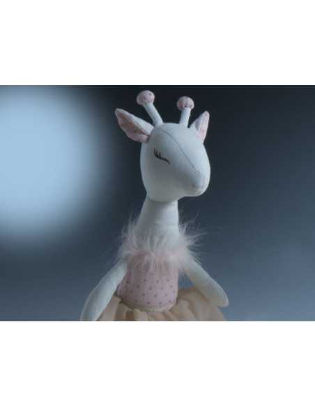 Boneca Girafa Rosa | Pelúcia macia | Revitex on-line