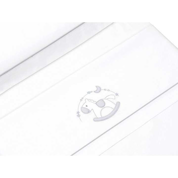 Conjunto de berço 3 peças Gangorra cinza | Presente de chupeta