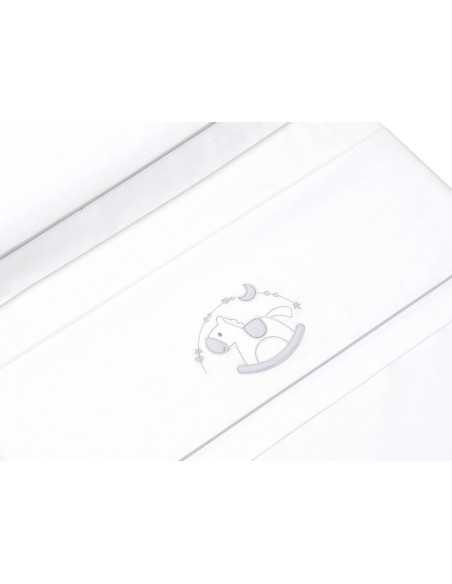 Juego de cuna 3 piezas Balancín gris | Chupetero regalo