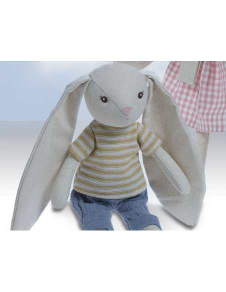 Boneca Bunny Azul | Pelúcia macia | Revitex on-line