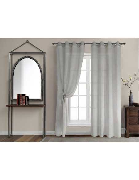 Cortina Confeccionada Oriente gris | Cortinas para el hogar | Revitex online