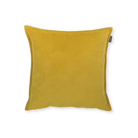 Funda de cojín Polenta Mostaza | Cojin tacto aterciopelado | Revitex Online