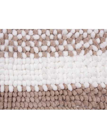 Tapete de banheiro Oxford bege | Tapete barato | Revitex