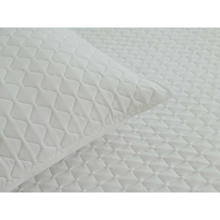 Colcha bouti Salerno blanco | Colcha ligera entretiempo y verano