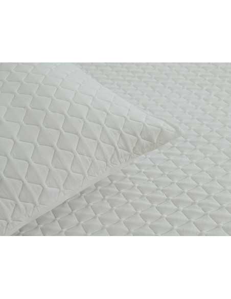 Colcha bouti Salerno blanco | Colcha ligera entretiempo y verano