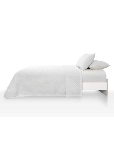 Colcha bouti Salerno blanco | Colcha ligera entretiempo y verano