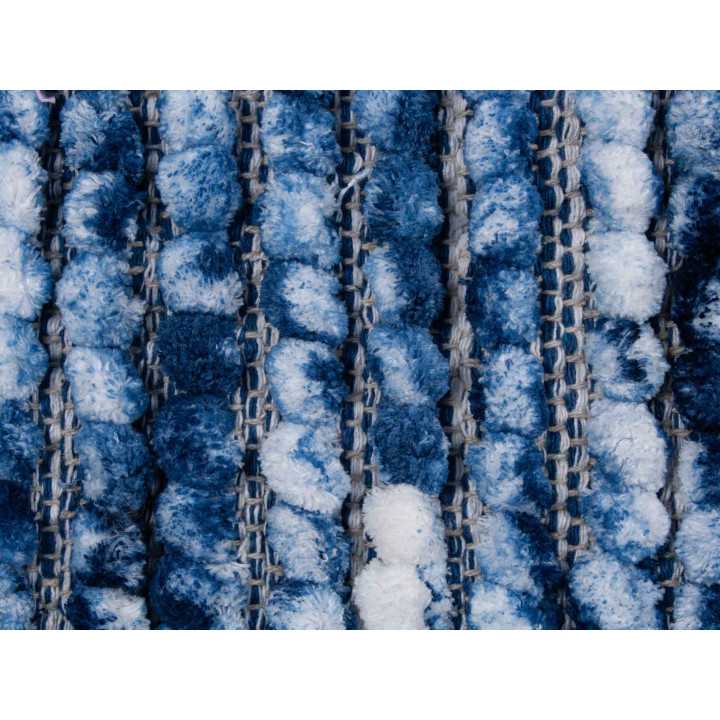 Alfombra baño PomPom azul | alfombras de baño baratas