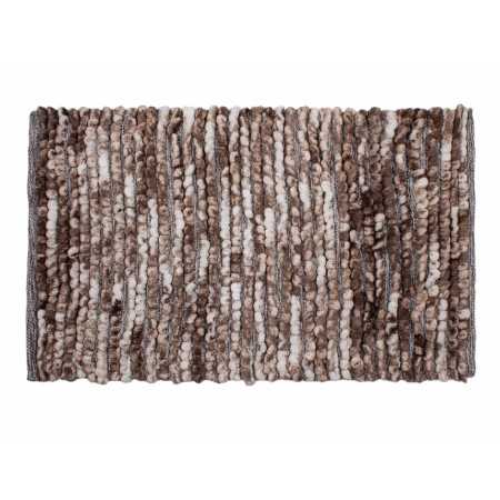 Alfombra baño PomPom beige | alfombras de baño baratas