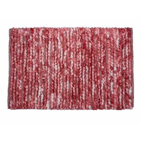 Tapete de banho PomPom vermelho| tapetes de banho baratos