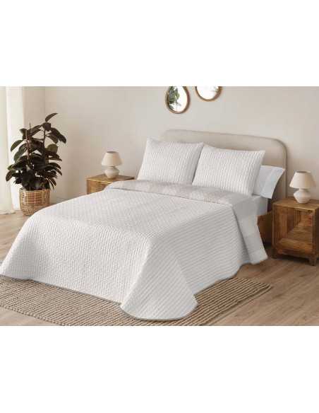 Colcha bouti reversível bege Asthon | Bouti de primavera e verão