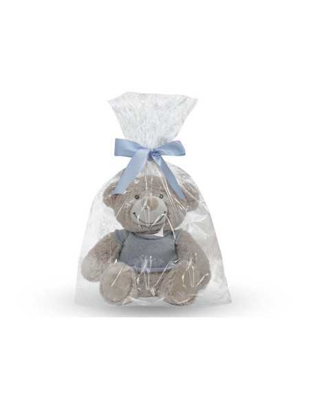 Peluche para bordar Bear Azul | Presente para recém-nascido e bebé