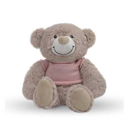 Peluche para bordar Bear rosa | Regalo recién nacido y bebé