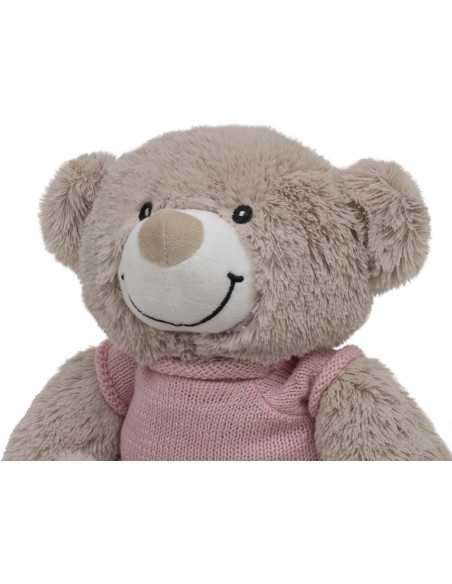 Peluche para bordar Bear rosa | Presente para recém-nascido e bebé