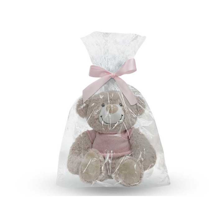 Peluche para bordar Bear rosa | Regalo recién nacido y bebé