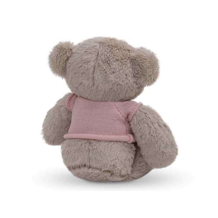 Peluche para bordar Bear rosa | Presente para recém-nascido e bebé