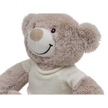 Peluche para bordar Bear bege | Presente para recém-nascido e bebé 2